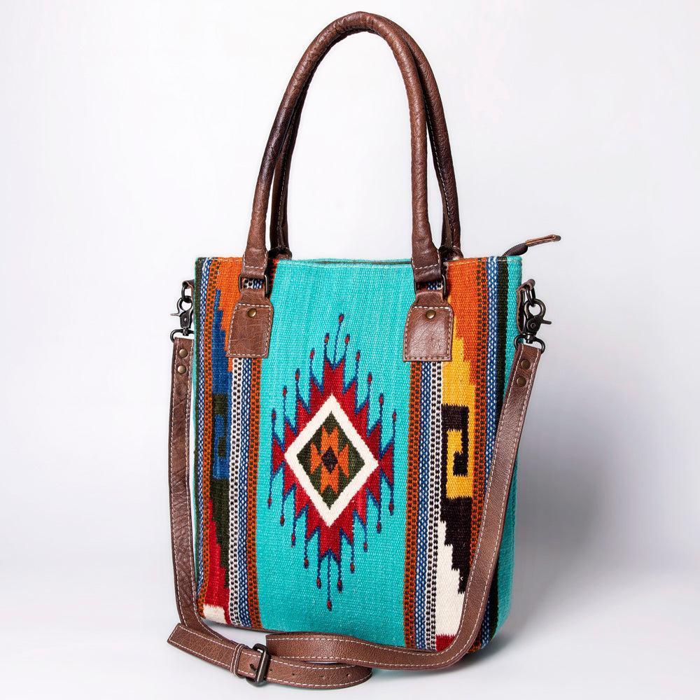 American Darling Tote Saddle Blanket Genuine Leather