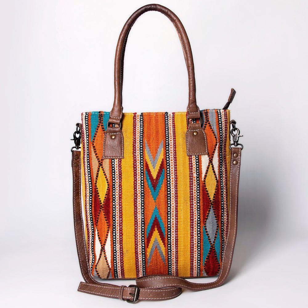 American Darling Tote Saddle Blanket Genuine Leather