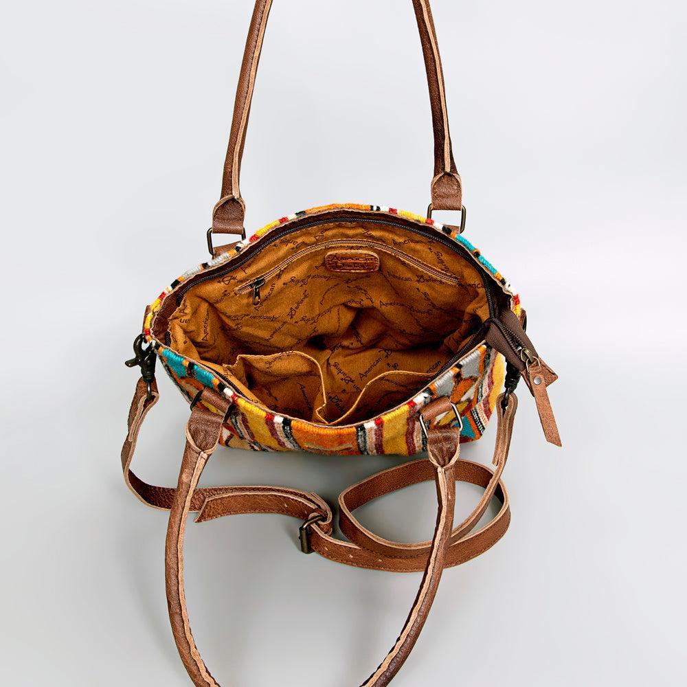 American Darling Tote Saddle Blanket Genuine Leather
