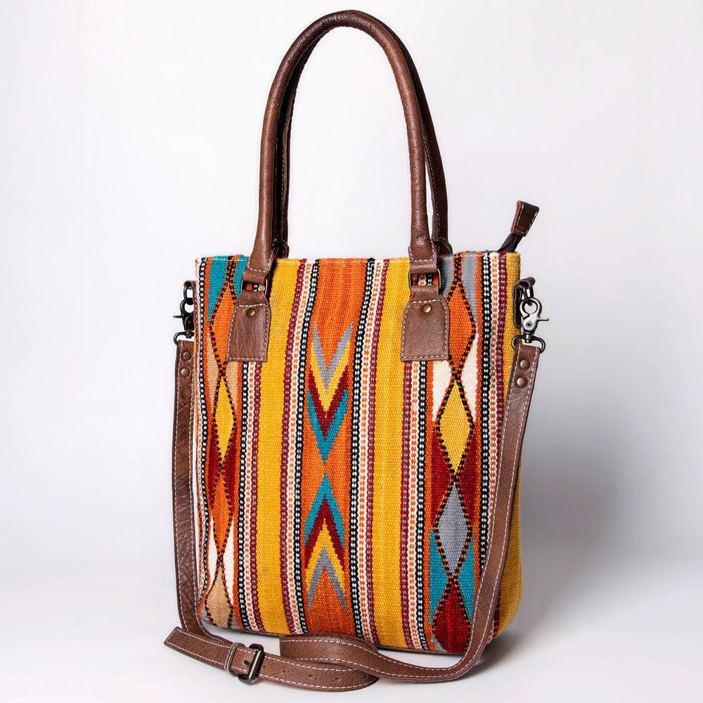 American Darling Tote Saddle Blanket Genuine Leather