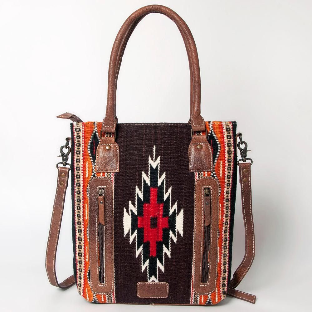 American Darling Tote Saddle Blanket Genuine Leather