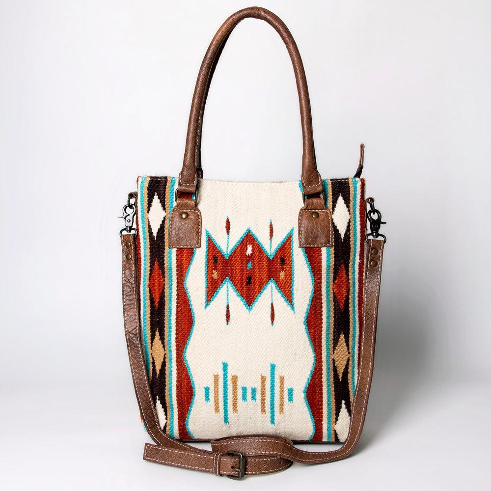 American Darling Tote Saddle Blanket Genuine Leather