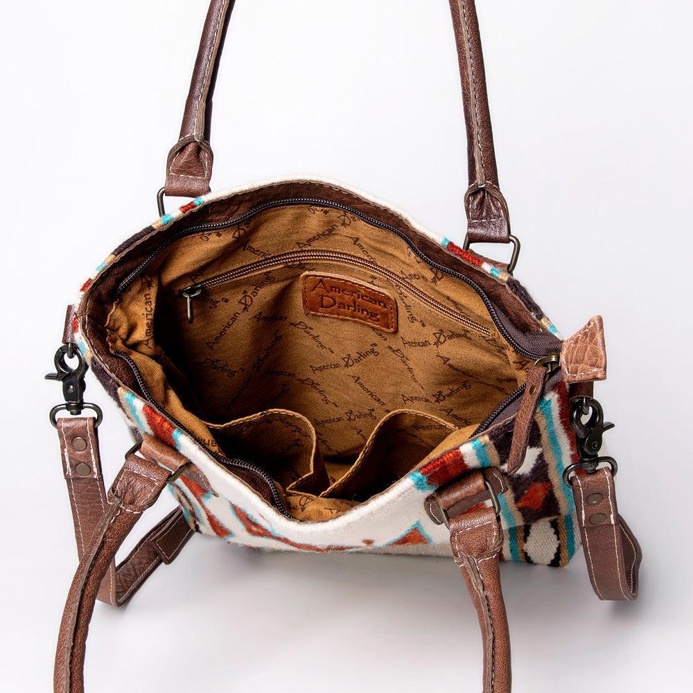 American Darling Tote Saddle Blanket Genuine Leather
