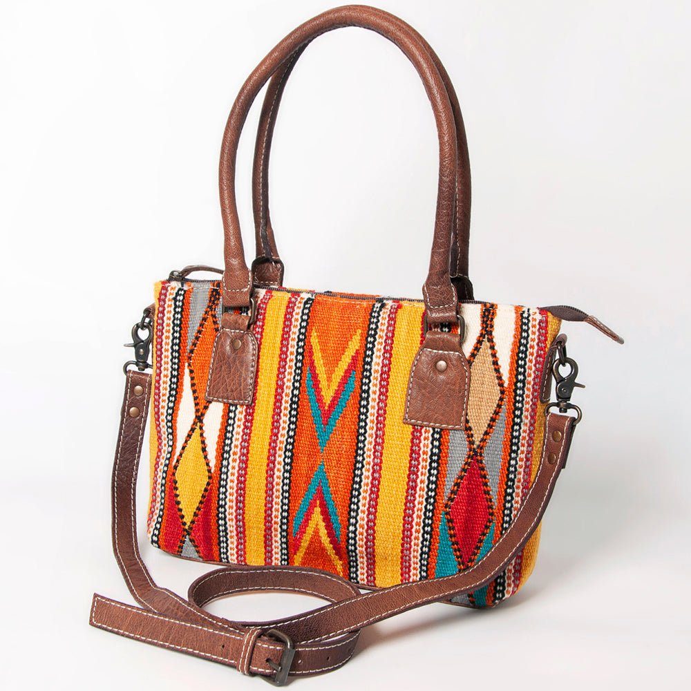 American Darling Tote Saddle Blanket Genuine Leather