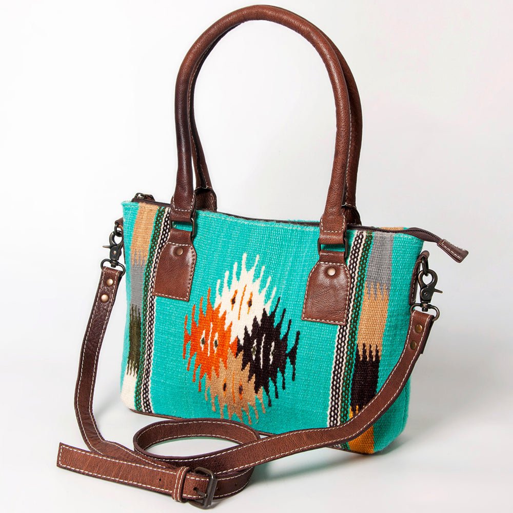 American Darling Tote Saddle Blanket Genuine Leather