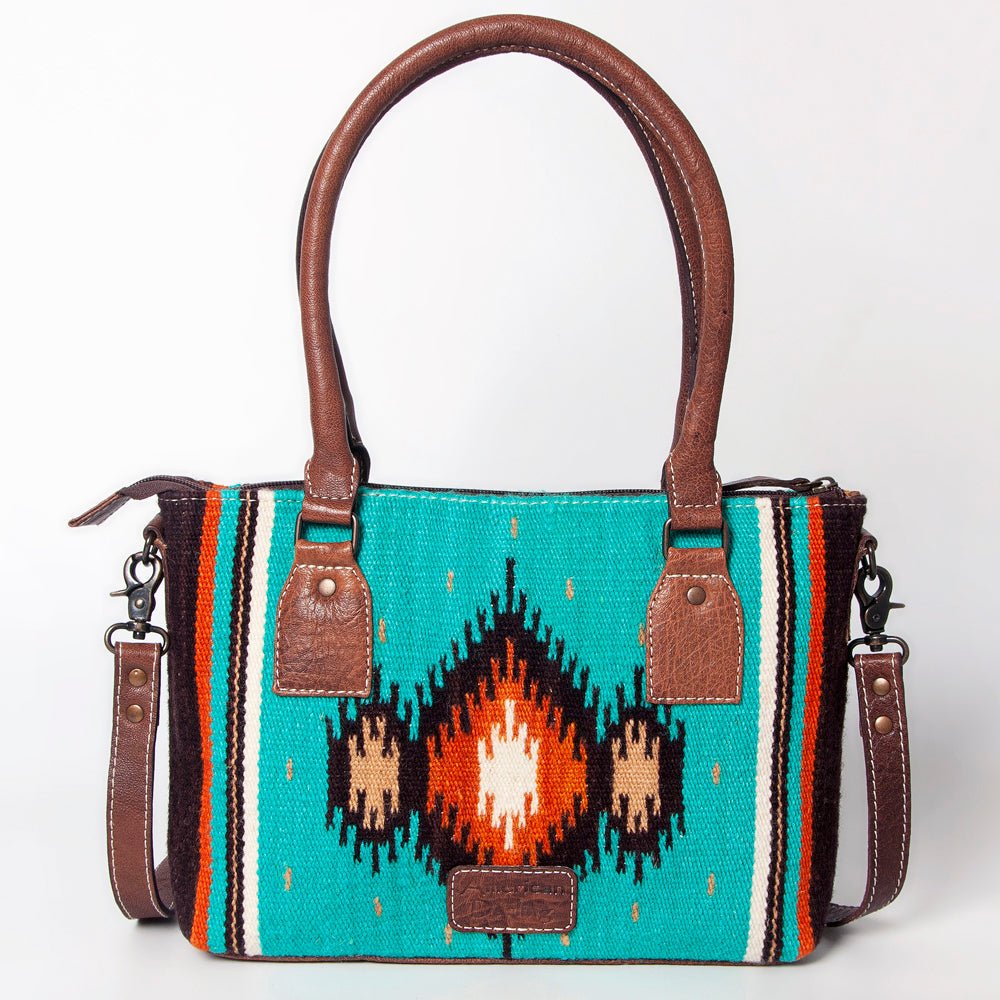 American Darling Tote Saddle Blanket Genuine Leather