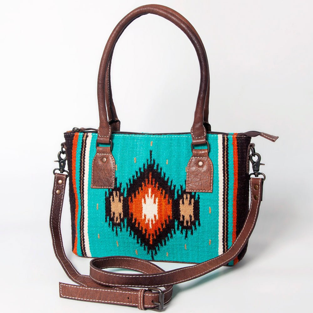 American Darling Tote Saddle Blanket Genuine Leather