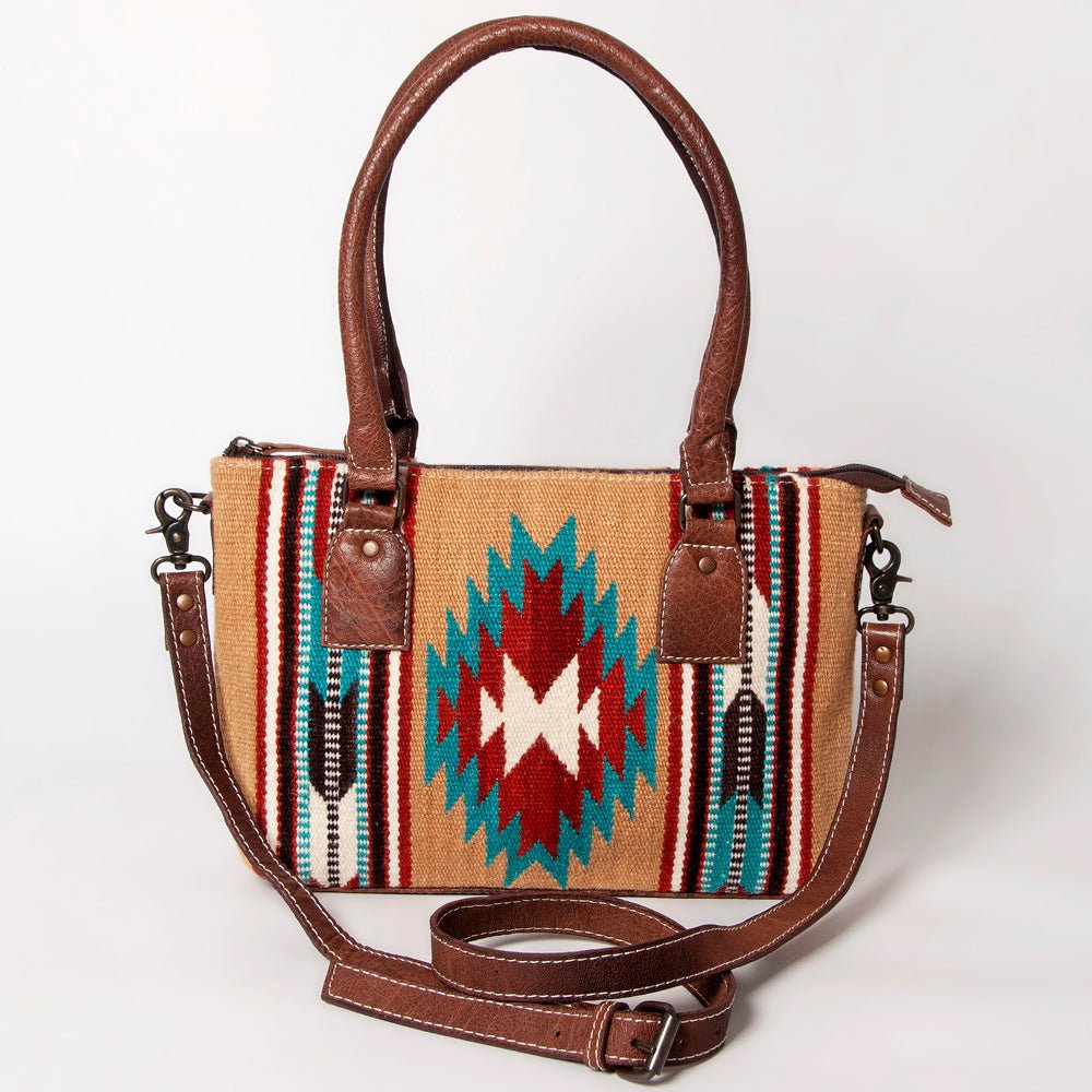 American Darling Tote Saddle Blanket Genuine Leather