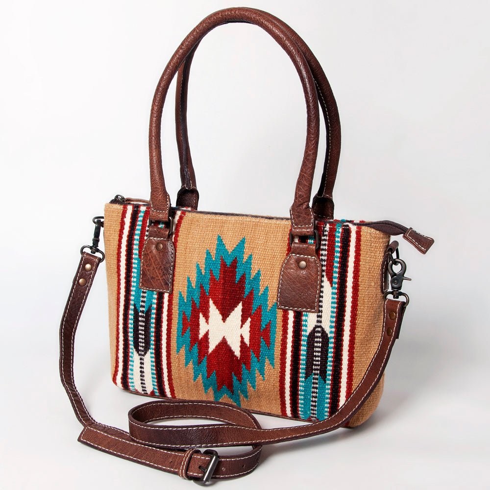 American Darling Tote Saddle Blanket Genuine Leather