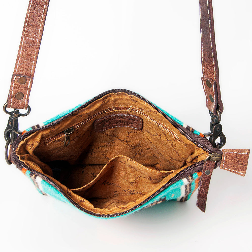 American Darling Saddle Blanket Genuine Leather Large Crossbody Bag