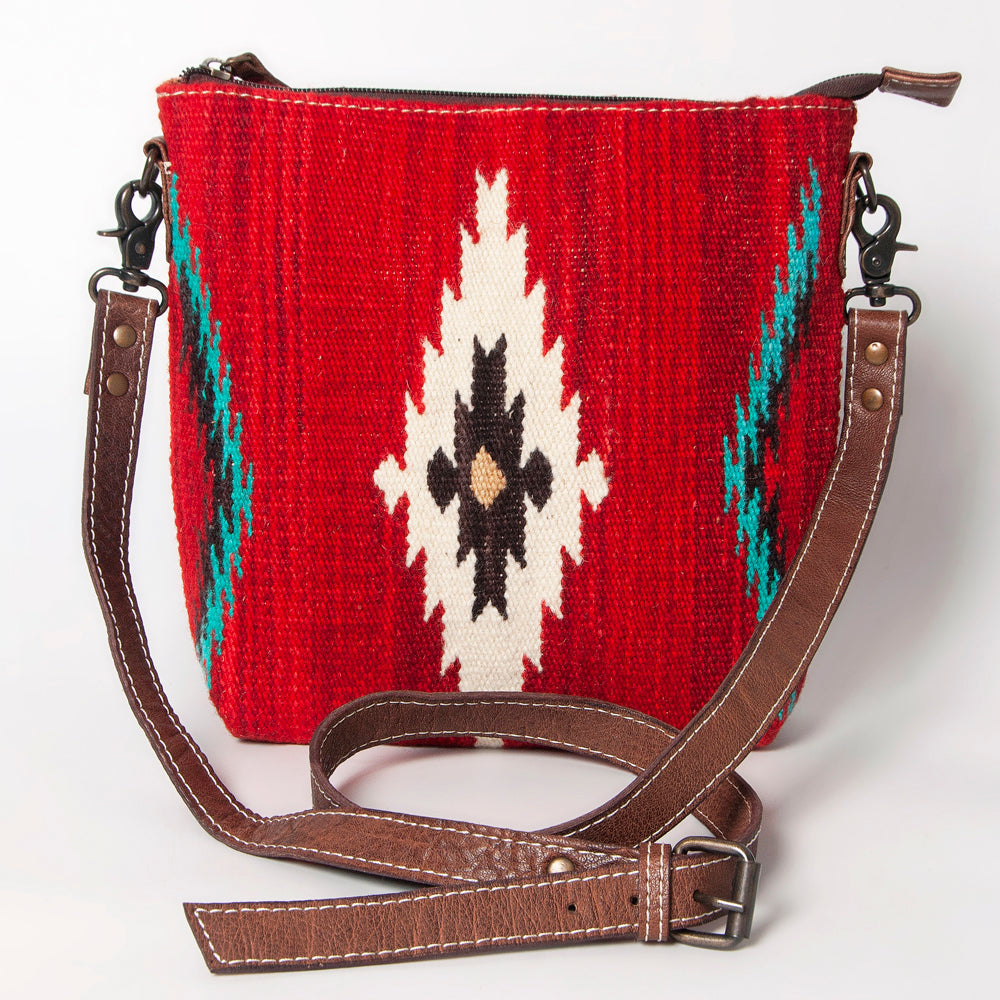 American Darling Saddle Blanket Genuine Leather Large Crossbody Bag