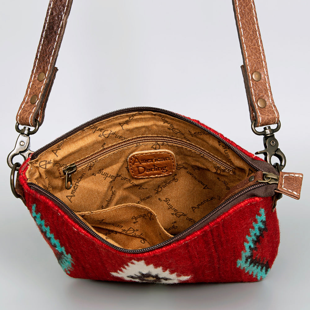 American Darling Saddle Blanket Genuine Leather Large Crossbody Bag