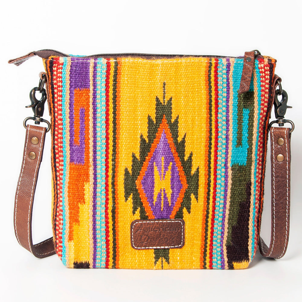 American Darling Saddle Blanket Genuine Leather Large Crossbody Bag