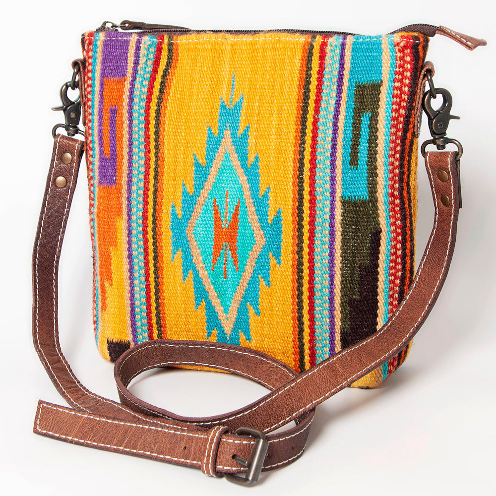 American Darling Saddle Blanket Genuine Leather Large Crossbody Bag