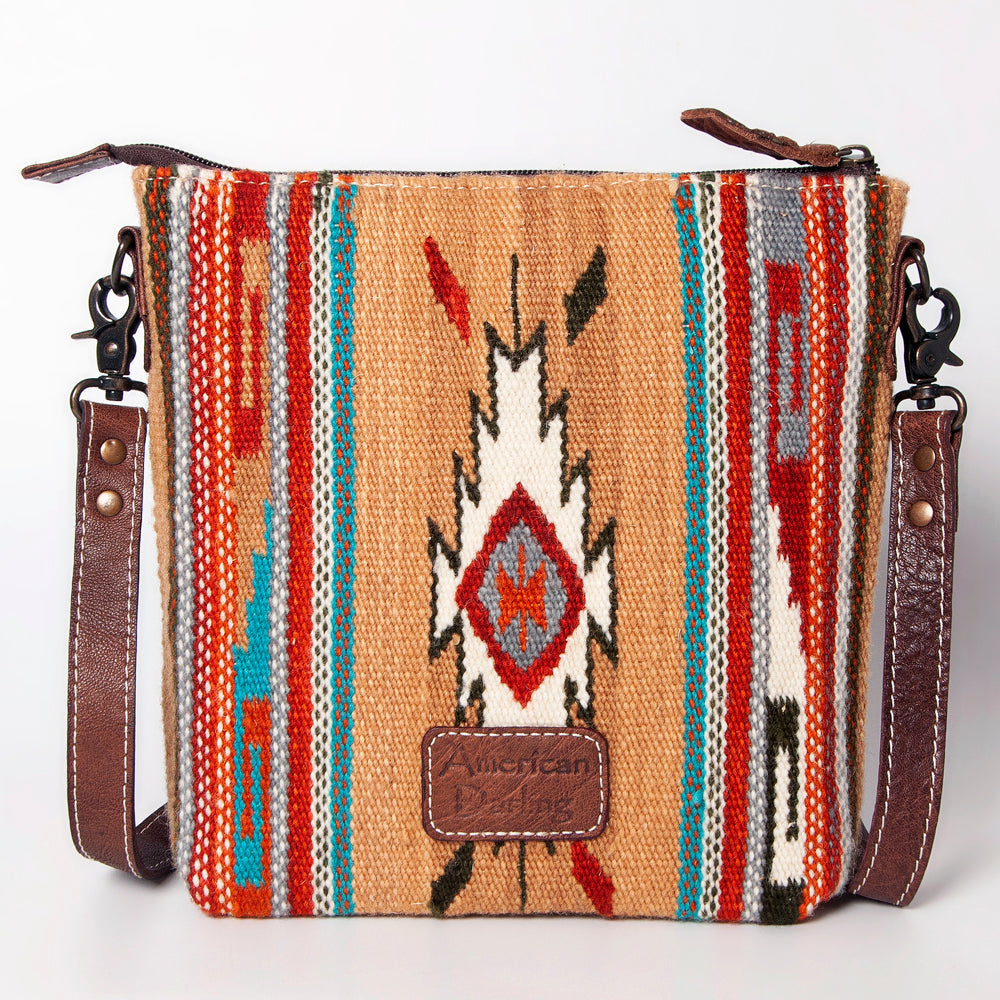 American Darling Saddle Blanket Genuine Leather Large Crossbody Bag
