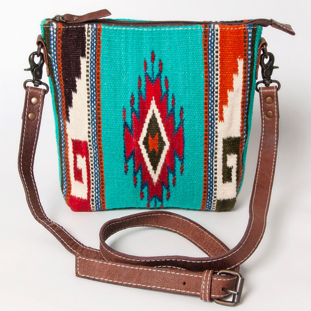 American Darling Saddle Blanket Genuine Leather Large Crossbody Bag