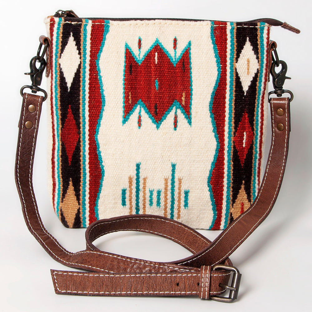 American Darling Saddle Blanket Genuine Leather Large Crossbody Bag