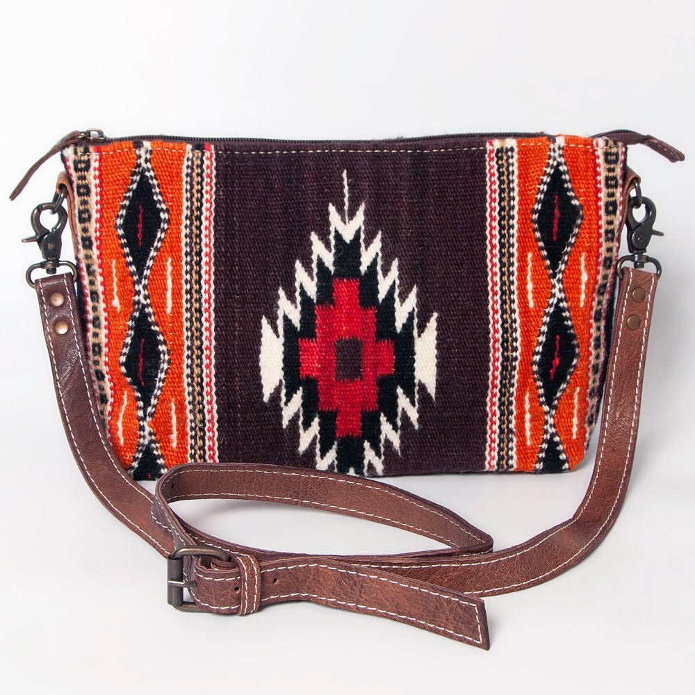 American Darling Crossbody Saddle Blanket Genuine Leather