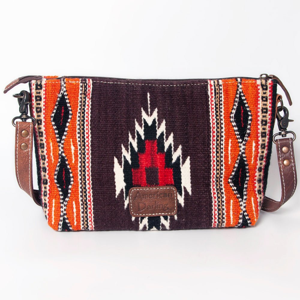 American Darling Crossbody Saddle Blanket Genuine Leather