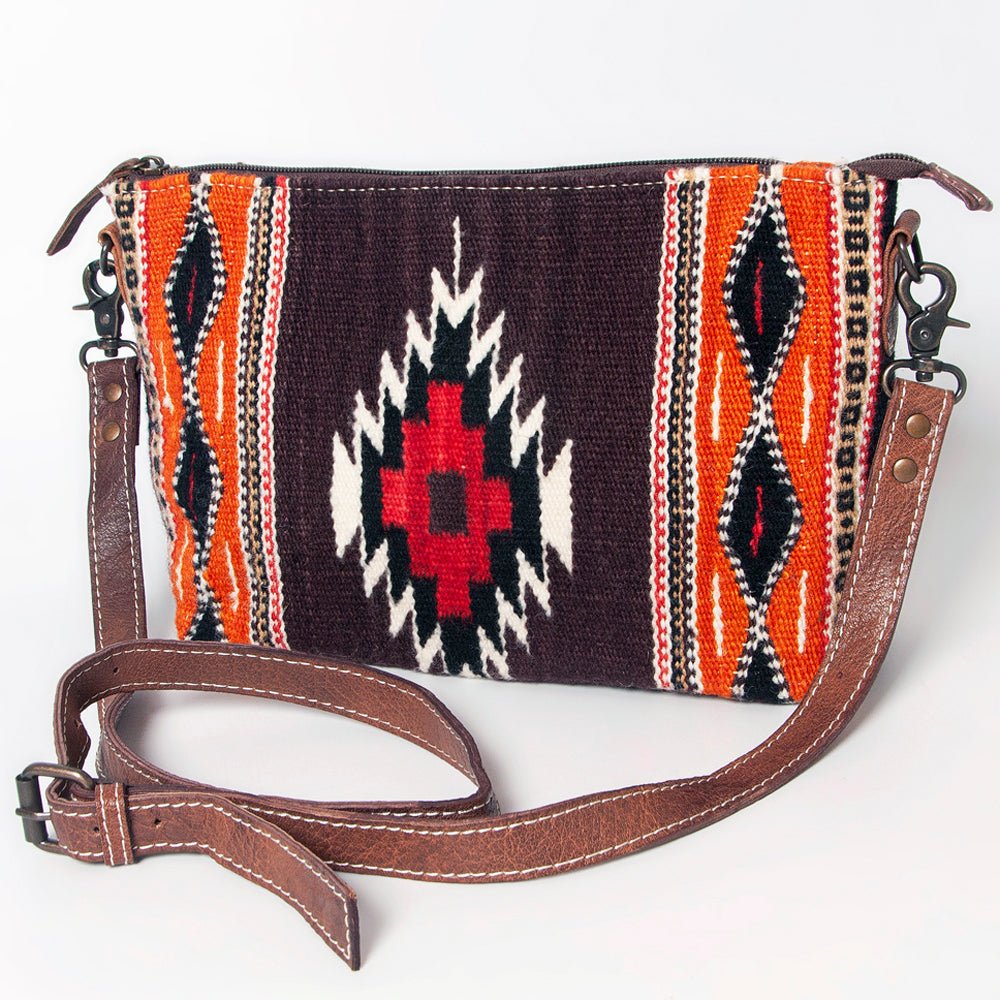 American Darling Crossbody Saddle Blanket Genuine Leather