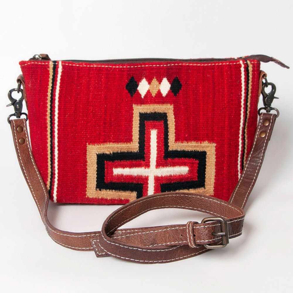 American Darling Crossbody Saddle Blanket Genuine Leather