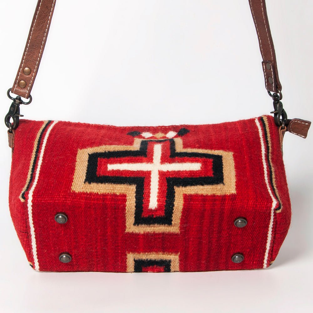 American Darling Crossbody Saddle Blanket Genuine Leather