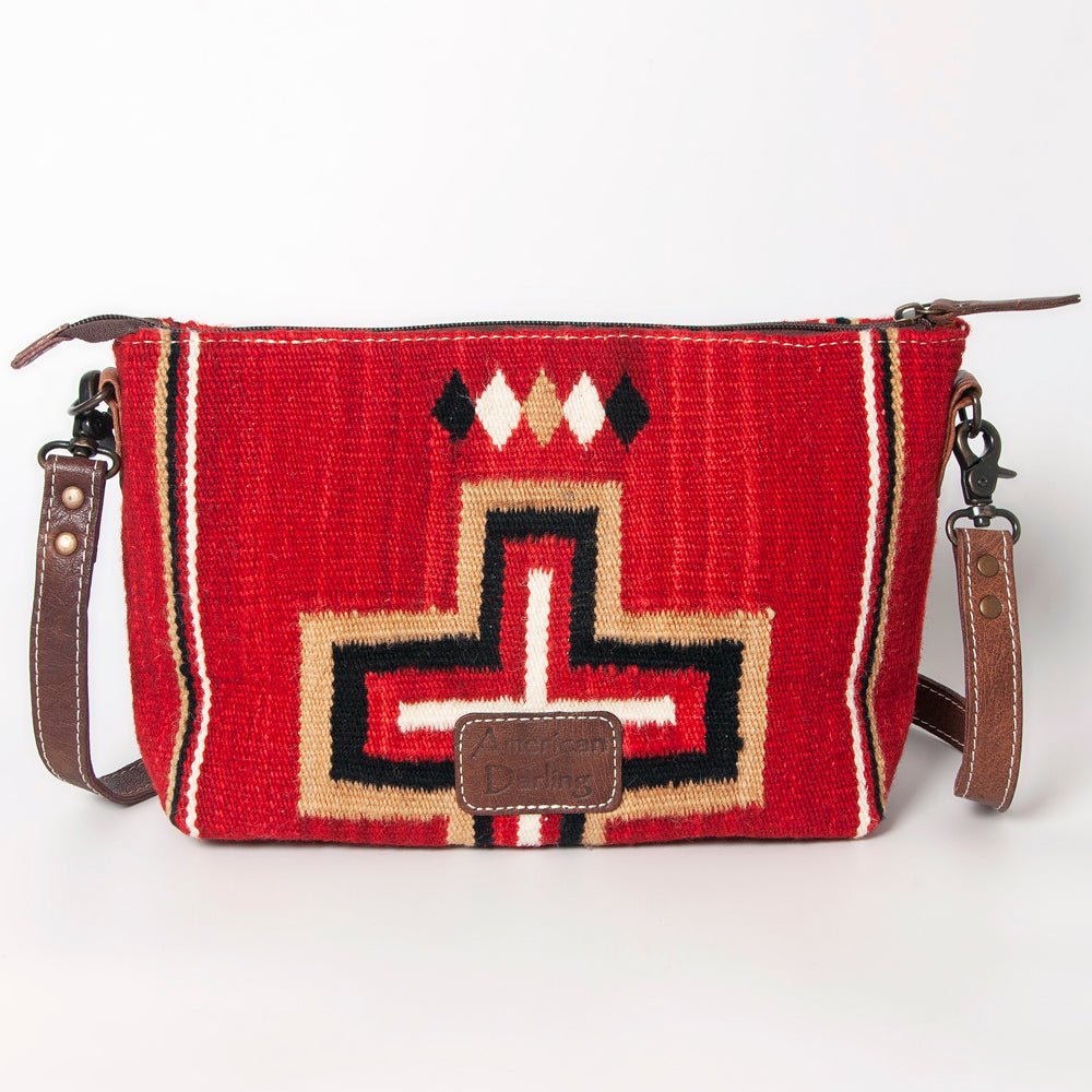 American Darling Crossbody Saddle Blanket Genuine Leather