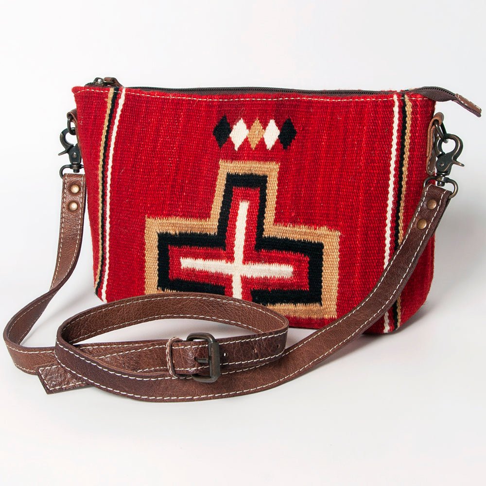 American Darling Crossbody Saddle Blanket Genuine Leather