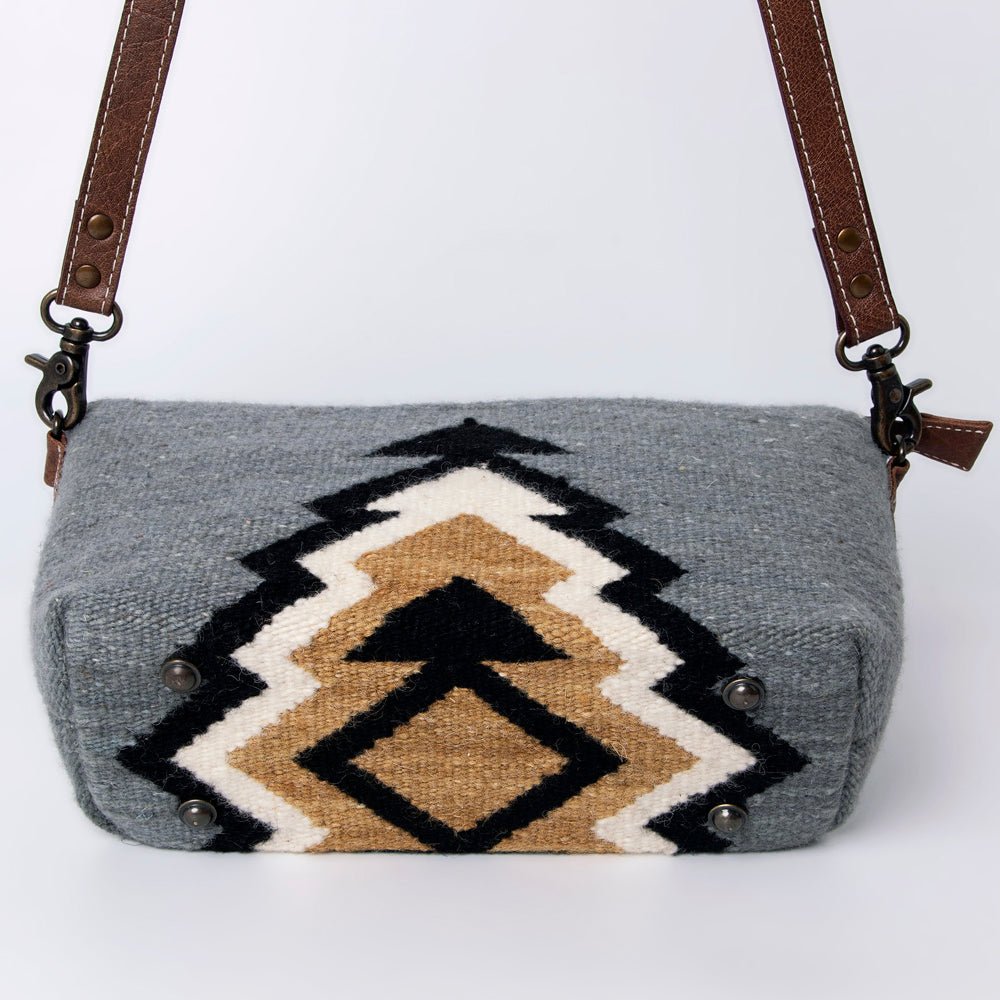 American Darling Crossbody Saddle Blanket Genuine Leather