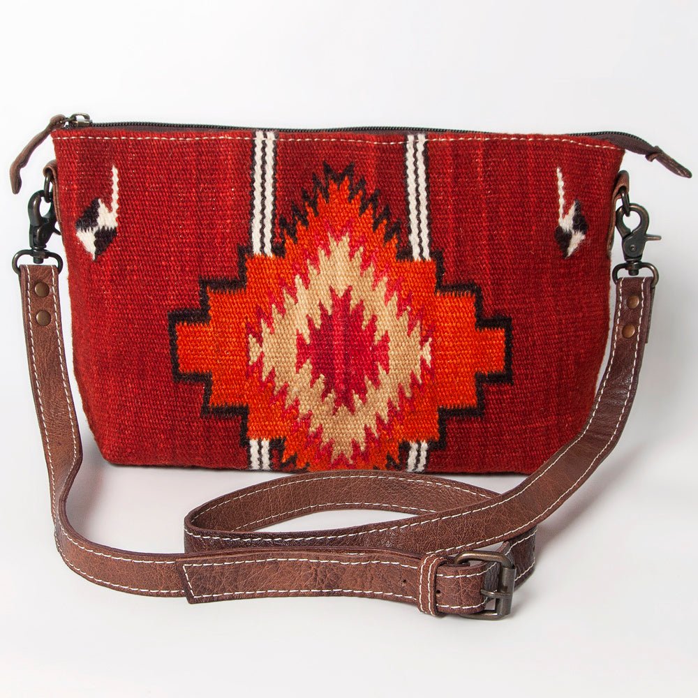 American Darling Crossbody Saddle Blanket Genuine Leather