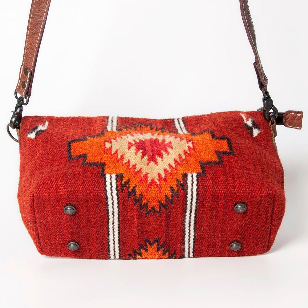 American Darling Crossbody Saddle Blanket Genuine Leather