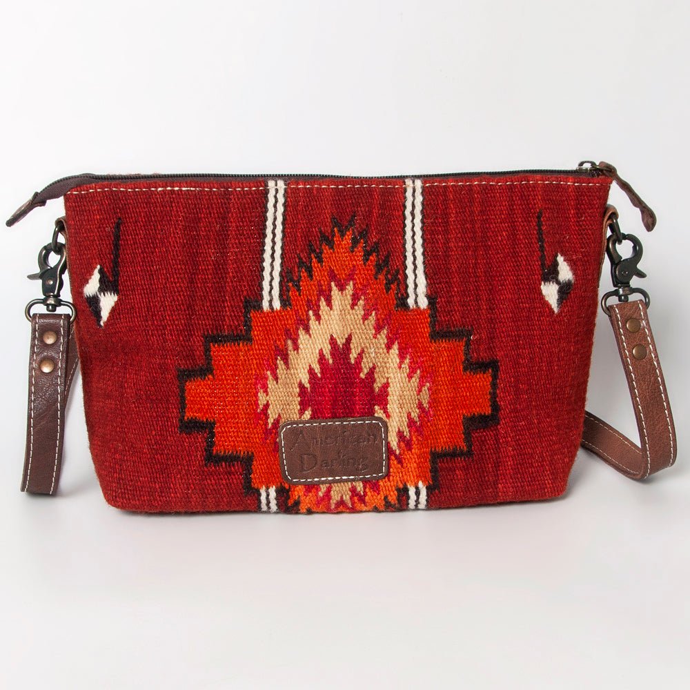 American Darling Crossbody Saddle Blanket Genuine Leather