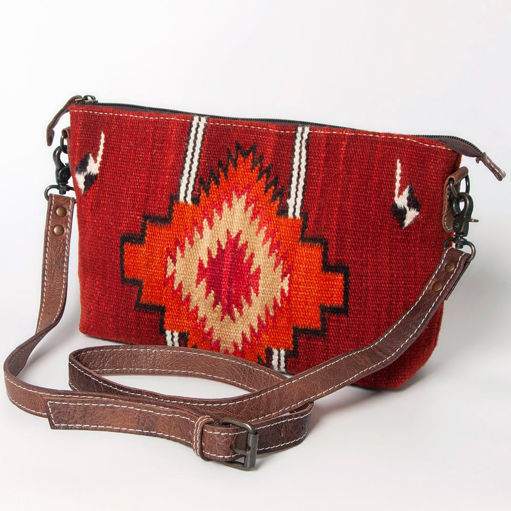 American Darling Crossbody Saddle Blanket Genuine Leather