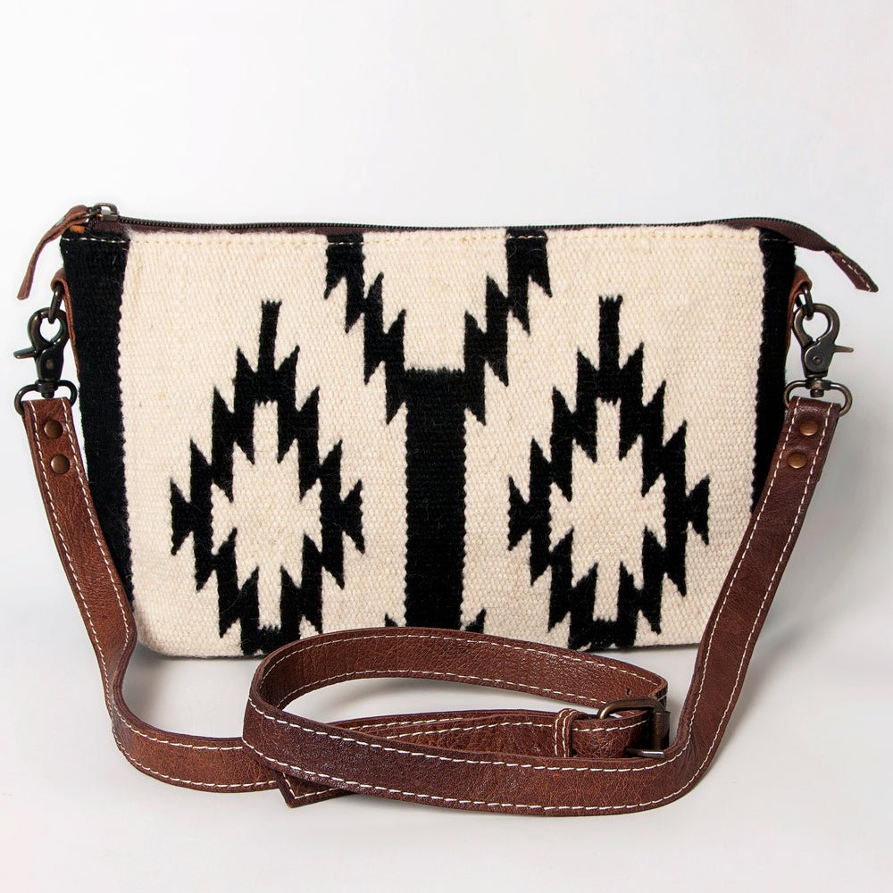 American Darling Crossbody Saddle Blanket Genuine Leather