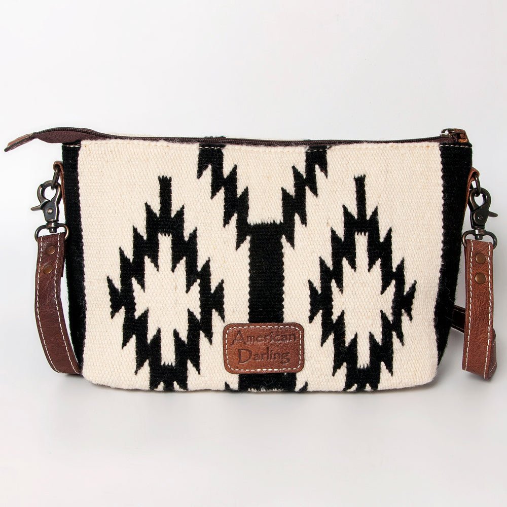 American Darling Crossbody Saddle Blanket Genuine Leather