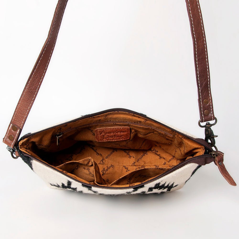American Darling Crossbody Saddle Blanket Genuine Leather