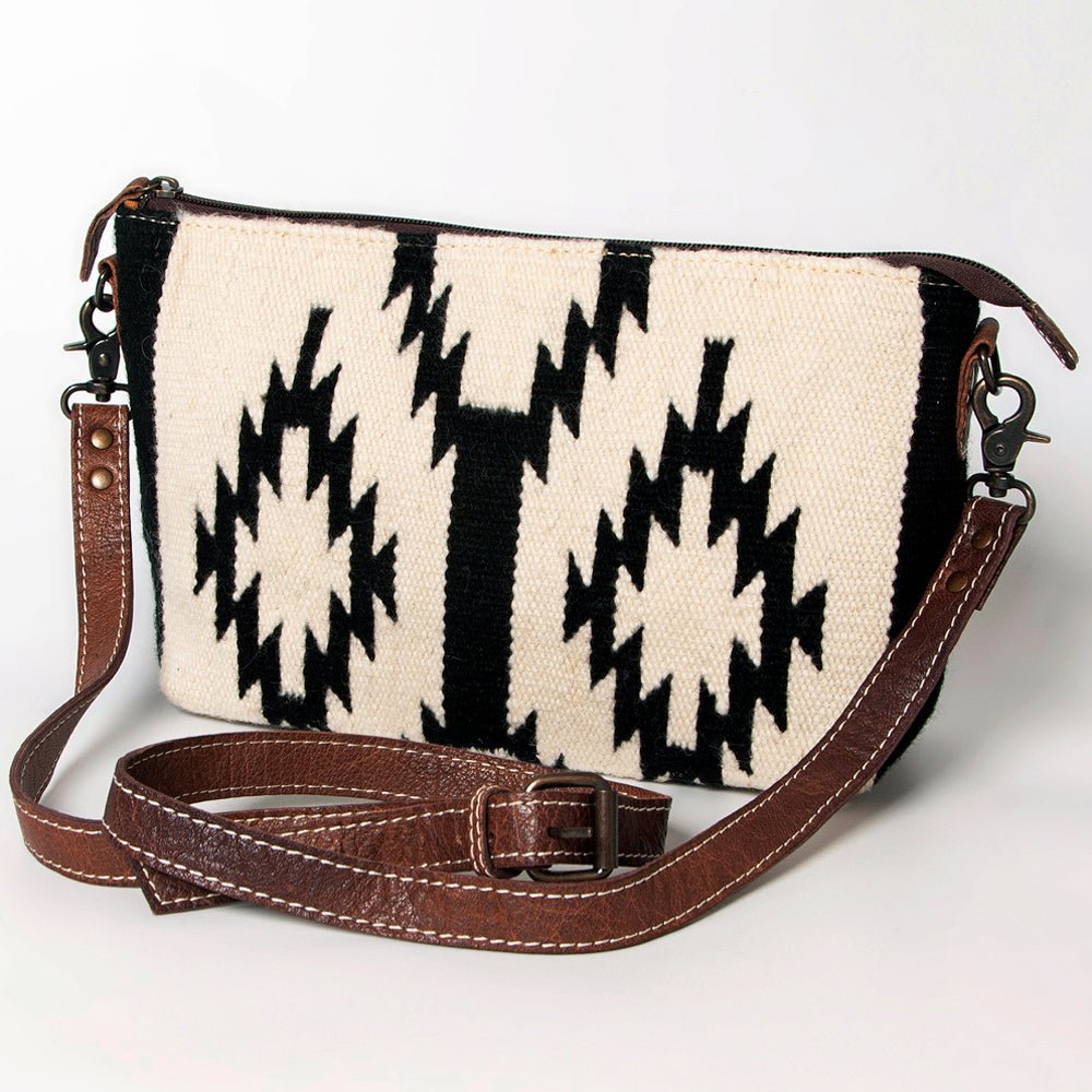 American Darling Crossbody Saddle Blanket Genuine Leather