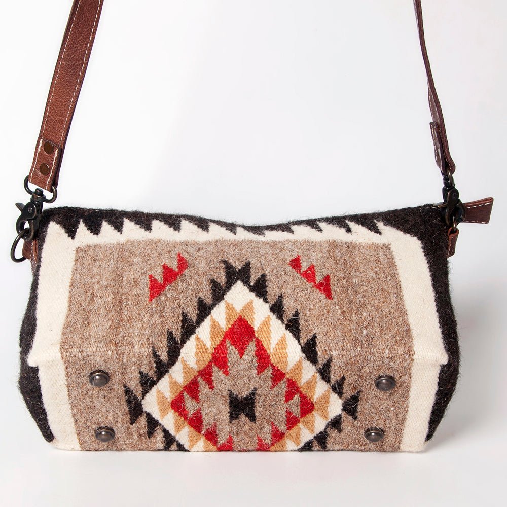 American Darling Crossbody Saddle Blanket Genuine Leather