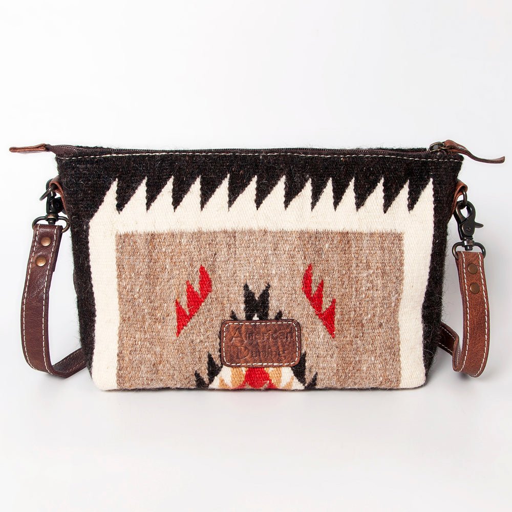 American Darling Crossbody Saddle Blanket Genuine Leather