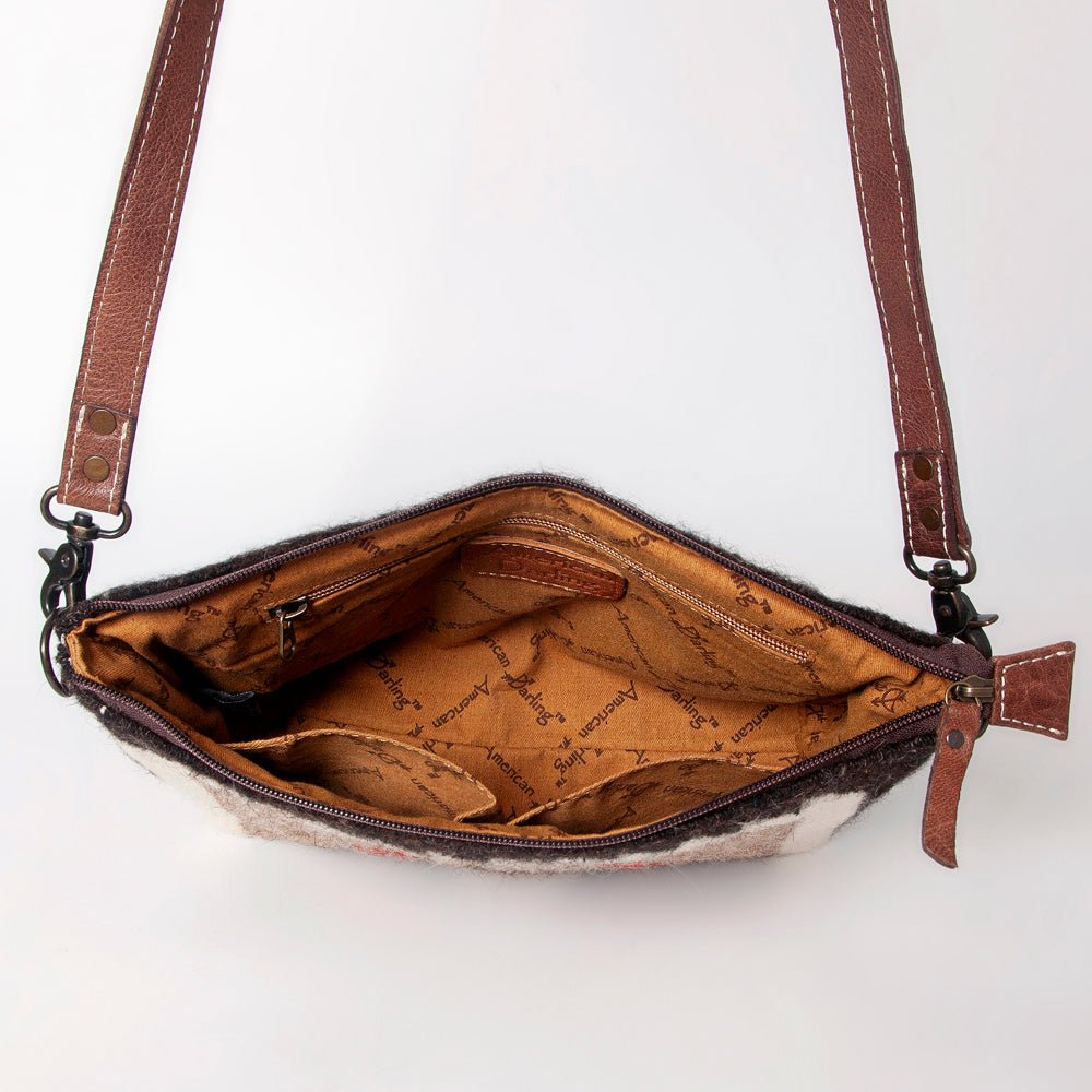 American Darling Crossbody Saddle Blanket Genuine Leather