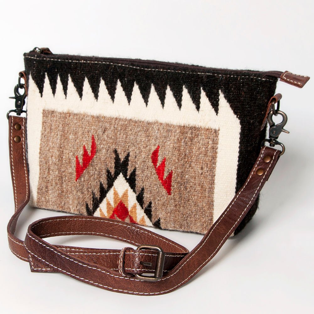 American Darling Crossbody Saddle Blanket Genuine Leather