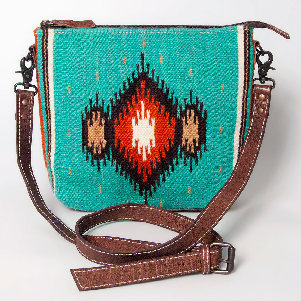 American Darling Saddle Blanket Genuine Leather Crossbody Bag