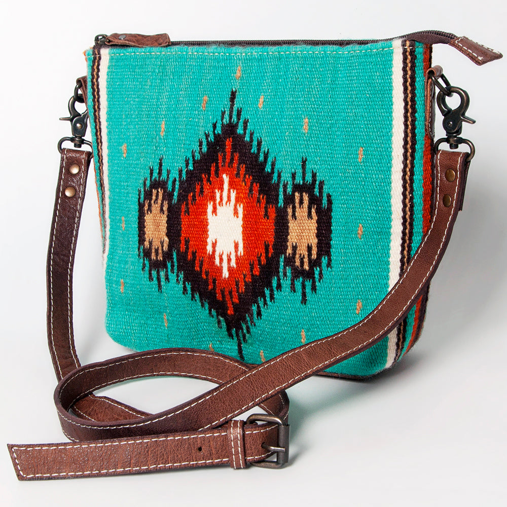 American Darling Saddle Blanket Genuine Leather Crossbody Bag