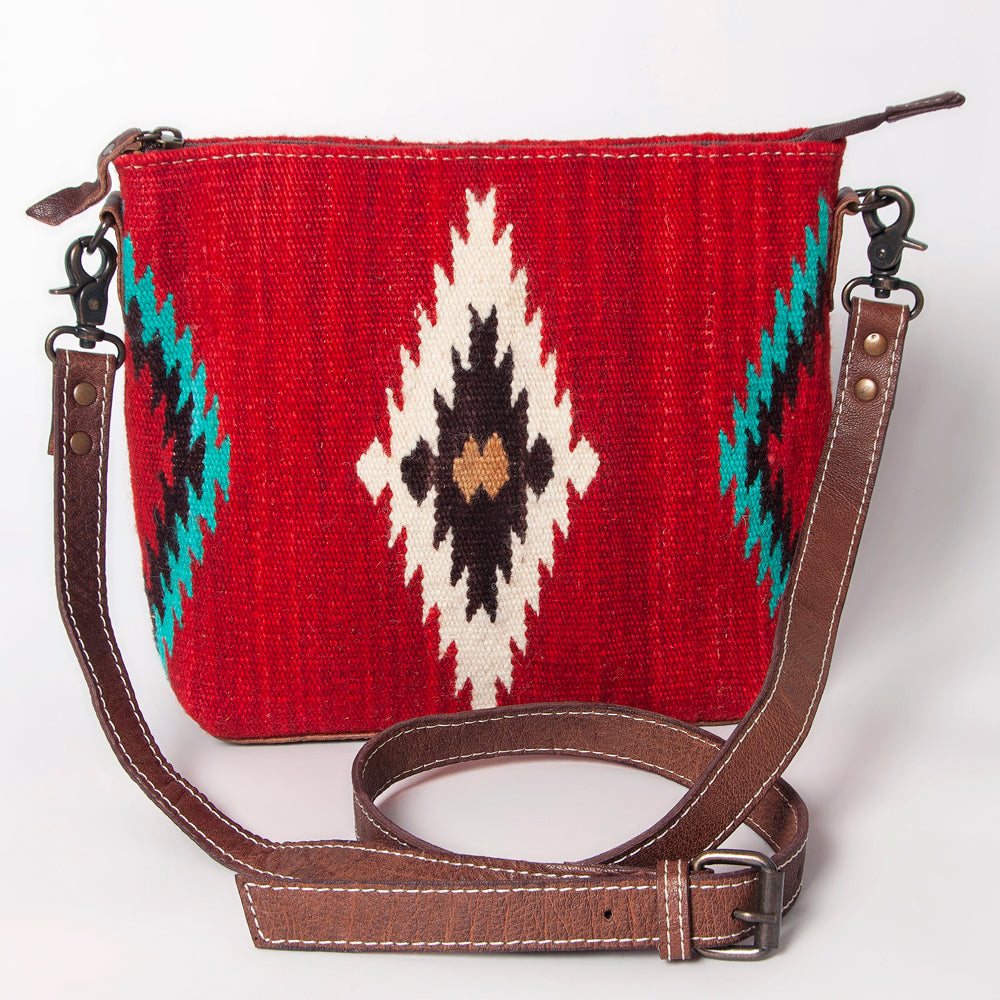 American Darling Saddle Blanket Genuine Leather Crossbody Bag