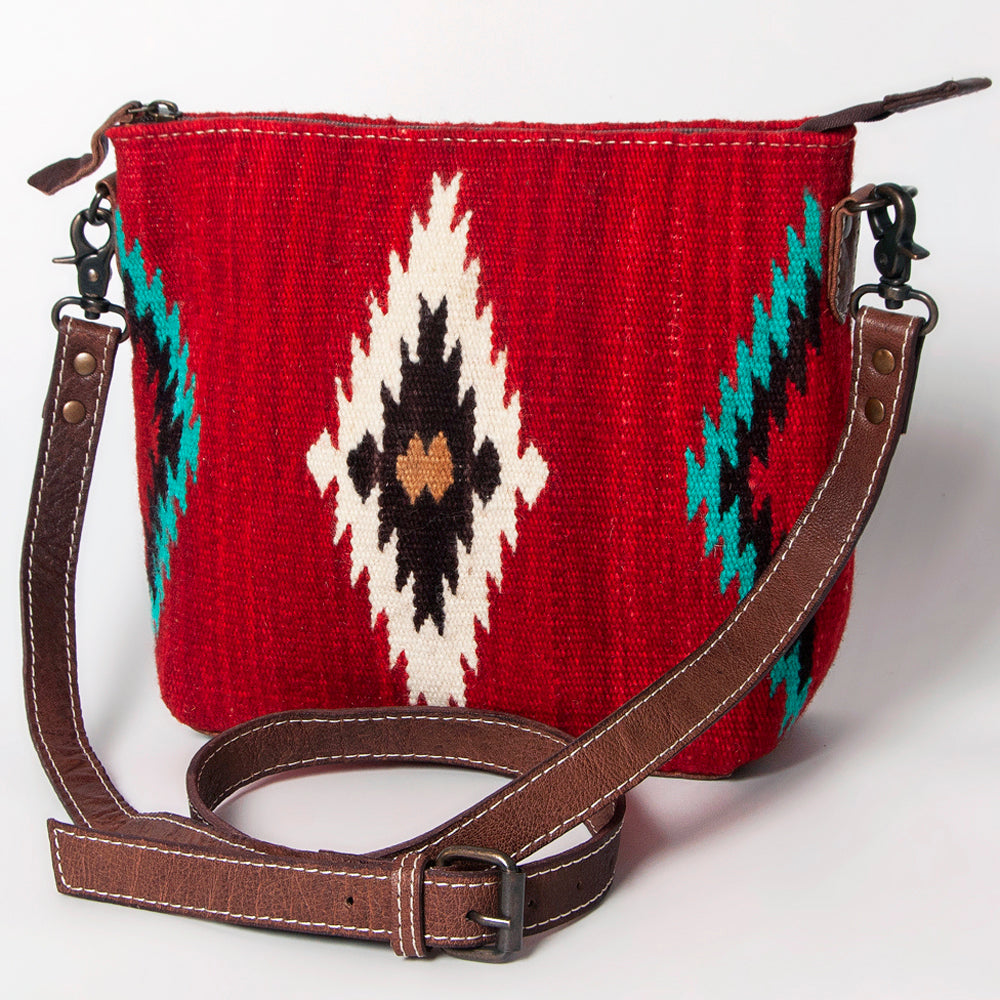 American Darling Saddle Blanket Genuine Leather Crossbody Bag