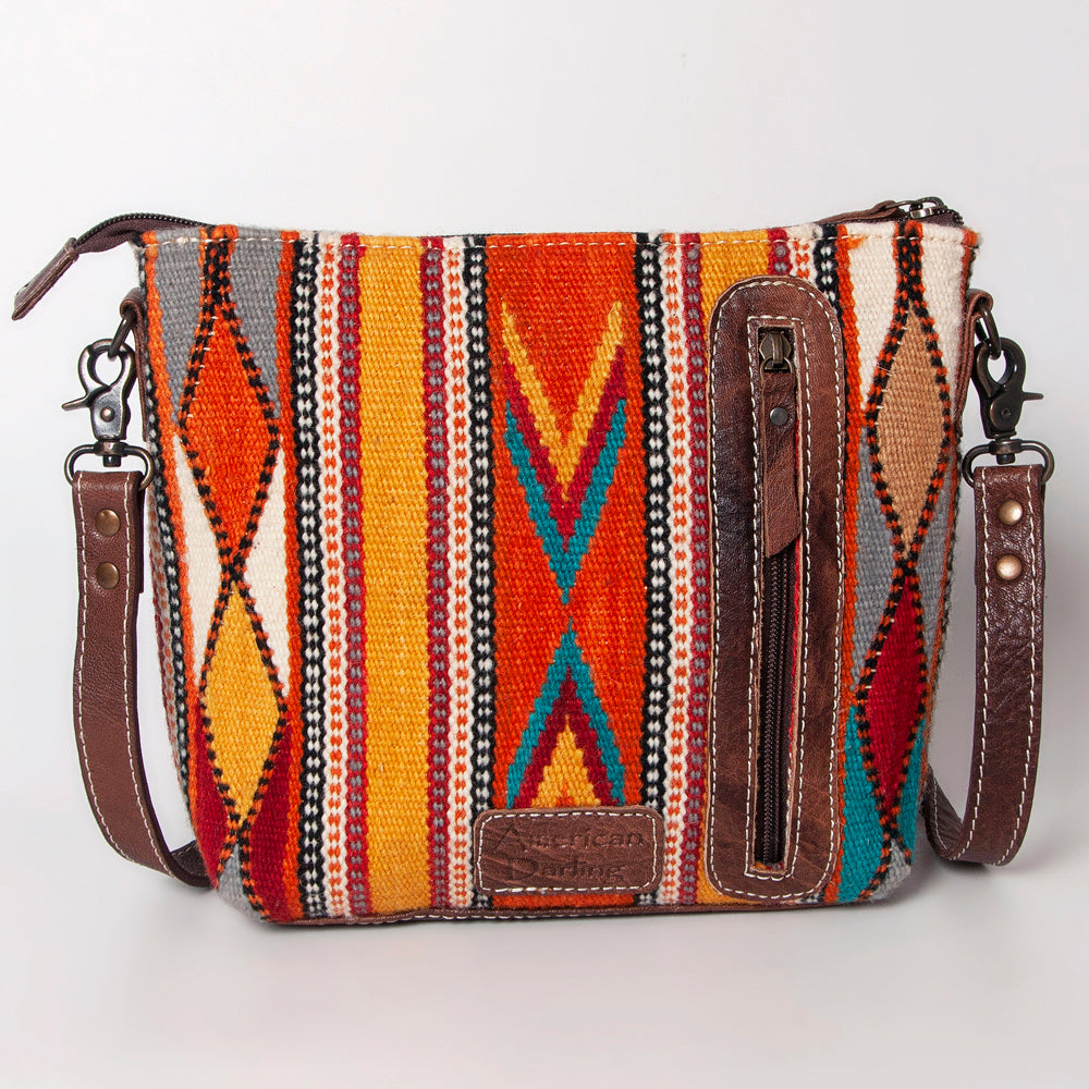American Darling Saddle Blanket Genuine Leather Crossbody Bag
