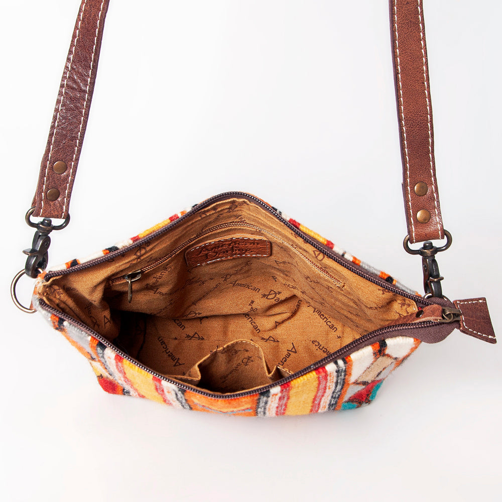American Darling Saddle Blanket Genuine Leather Crossbody Bag