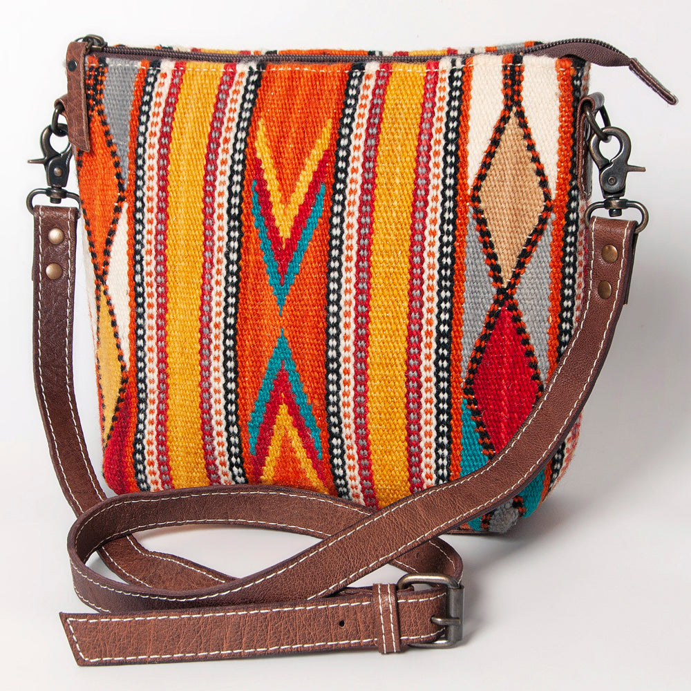 American Darling Saddle Blanket Genuine Leather Crossbody Bag