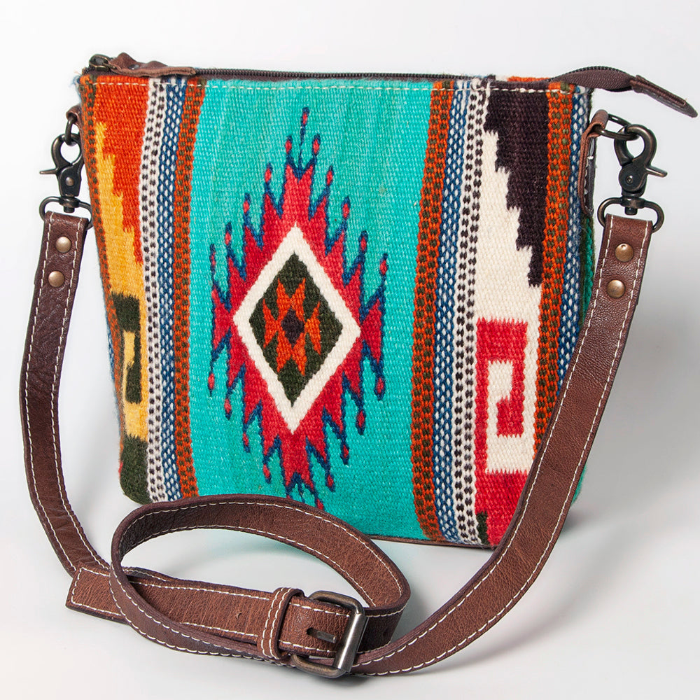 American Darling Saddle Blanket Genuine Leather Crossbody Bag