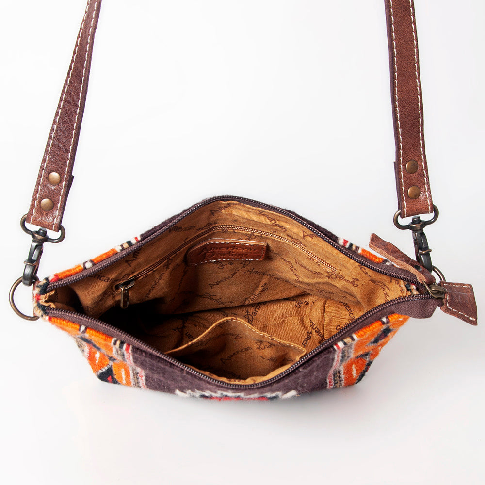 American Darling Saddle Blanket Genuine Leather Crossbody Bag